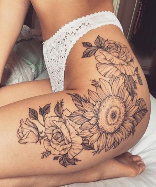 thigh tattoo women thigh tattoo women