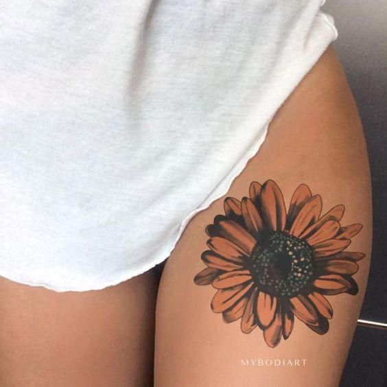 thigh tattoo thigh tattoo