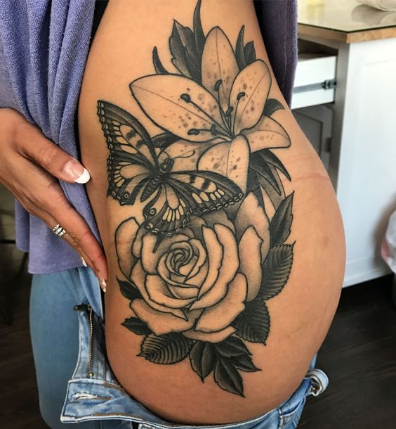 thigh tattoo women thigh tattoo women
