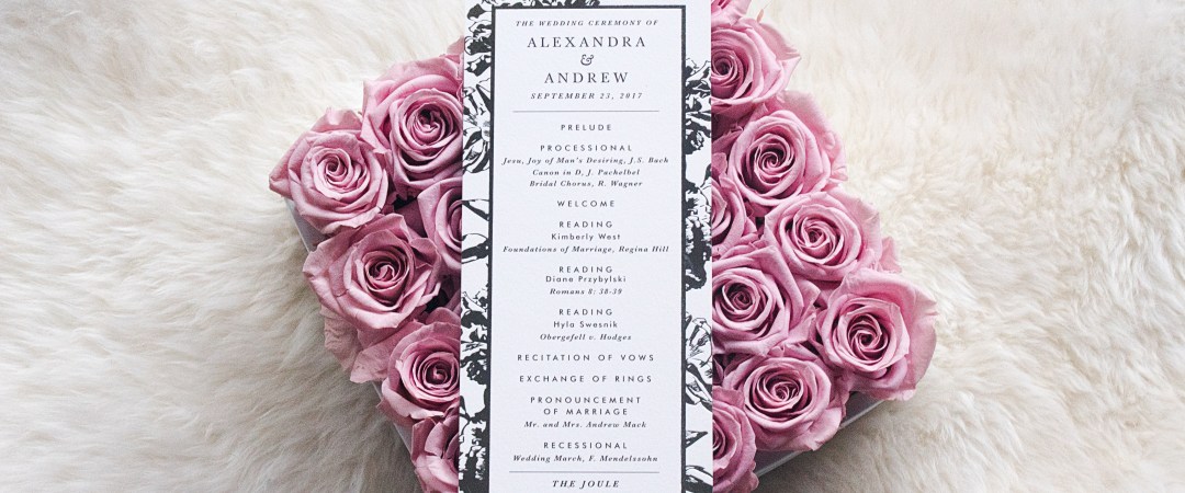 silver-foil pressed wedding